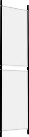 vidaXL - Kamerscherm - met - 3 - panelen - 150x200 - cm - stof - wit