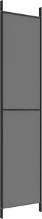 vidaXL - Kamerscherm - met - 3 - panelen - 150x220 - cm - stof - antracietkleurig