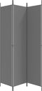 vidaXL - Kamerscherm - met - 3 - panelen - 150x220 - cm - stof - antracietkleurig