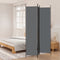 vidaXL - Kamerscherm - met - 3 - panelen - 150x220 - cm - stof - antracietkleurig