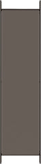 vidaXL - Kamerscherm - met - 3 - panelen - 150x220 - cm - stof - antracietkleurig