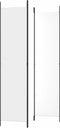 vidaXL - Kamerscherm - met - 3 - panelen - 150x220 - cm - stof - wit