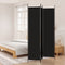 vidaXL - Kamerscherm - met - 3 - panelen - 150x220 - cm - stof - zwart