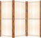 vidaXL - Kamerscherm - met - 3 - panelen - 210x180 - cm - crèmewit