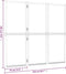 vidaXL - Kamerscherm - met - 3 - panelen - 210x180 - cm - crèmewit