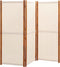 vidaXL - Kamerscherm - met - 3 - panelen - 210x180 - cm - crèmewit