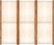 vidaXL - Kamerscherm - met - 3 - panelen - 210x180 - cm - crèmewit