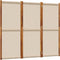 vidaXL - Kamerscherm - met - 3 - panelen - 210x180 - cm - taupe