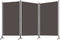vidaXL - Kamerscherm - met - 3 - panelen - 260x180 - cm - antraciet