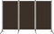vidaXL - Kamerscherm - met - 3 - panelen - 260x180 - cm - bruin