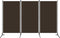 vidaXL - Kamerscherm - met - 3 - panelen - 260x180 - cm - bruin