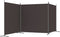vidaXL - Kamerscherm - met - 3 - panelen - 525x180 - cm - stof - bruin
