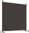 vidaXL - Kamerscherm - met - 3 - panelen - 525x180 - cm - stof - bruin