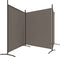 vidaXL - Kamerscherm - met - 3 - panelen - 525x180 - cm - stof - antracietkleurig