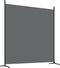 vidaXL - Kamerscherm - met - 3 - panelen - 525x180 - cm - stof - antracietkleurig