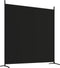vidaXL - Kamerscherm - met - 3 - panelen - 525x180 - cm - stof - zwart