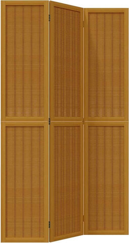 vidaXL - Kamerscherm - met - 3 - panelen - massief - paulowniahout - bruin