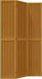 vidaXL - Kamerscherm - met - 3 - panelen - massief - paulowniahout - bruin
