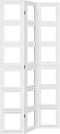vidaXL - Kamerscherm - met - 3 - panelen - massief - paulowniahout - wit