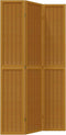 vidaXL - Kamerscherm - met - 3 - panelen - massief - paulowniahout - bruin
