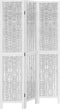 vidaXL - Kamerscherm - met - 3 - panelen - massief - paulowniahout - wit