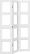 vidaXL - Kamerscherm - met - 3 - panelen - massief - paulowniahout - wit