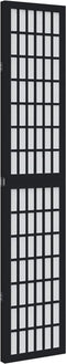 vidaXL - Kamerscherm - met - 3 - panelen - massief - paulowniahout - zwart