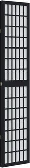 vidaXL - Kamerscherm - met - 3 - panelen - massief - paulowniahout - zwart