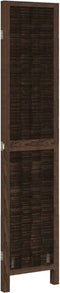 vidaXL - Kamerscherm - met - 3 - panelen - massief - paulowniahout - donkerbruin