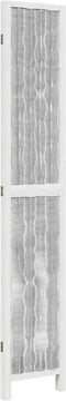 vidaXL - Kamerscherm - met - 3 - panelen - massief - paulowniahout - wit