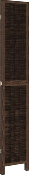 vidaXL - Kamerscherm - met - 3 - panelen - massief - paulowniahout - donkerbruin