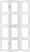 vidaXL - Kamerscherm - met - 3 - panelen - massief - paulowniahout - wit
