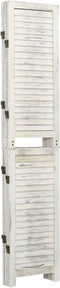 vidaXL - Kamerscherm - met - 4 - panelen - 140x165 - cm - hout - crèmekleurig