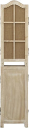 vidaXL - Kamerscherm - met - 4 - panelen - 140x165 - cm - stof - bruin