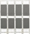 vidaXL - Kamerscherm - met - 4 - panelen - 140x165 - cm - stof - grijs