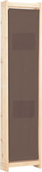 vidaXL - Kamerscherm - met - 4 - panelen - 160x170x4 - cm - stof - bruin