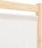 vidaXL - Kamerscherm - met - 4 - panelen - 160x170x4 - cm - stof - crème