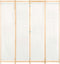 vidaXL - Kamerscherm - met - 4 - panelen - 160x170x4 - cm - stof - crème