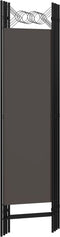 vidaXL - Kamerscherm - met - 4 - panelen - 160x180 - cm - antraciet