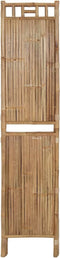 vidaXL - Kamerscherm - met - 4 - panelen - 160x180 - cm - bamboe
