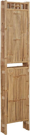 vidaXL - Kamerscherm - met - 4 - panelen - 160x180 - cm - bamboe