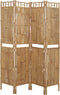 vidaXL - Kamerscherm - met - 4 - panelen - 160x180 - cm - bamboe