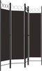 vidaXL - Kamerscherm - met - 4 - panelen - 160x180 - cm - bruin
