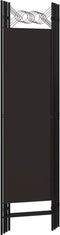 vidaXL - Kamerscherm - met - 4 - panelen - 160x180 - cm - bruin