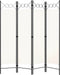 vidaXL - Kamerscherm - met - 4 - panelen - 160x180 - cm - wit
