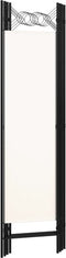 vidaXL - Kamerscherm - met - 4 - panelen - 160x180 - cm - wit