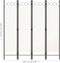vidaXL - Kamerscherm - met - 4 - panelen - 160x180 - cm - wit