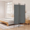vidaXL - Kamerscherm - met - 4 - panelen - 160x200 - cm - stof - antracietkleurig