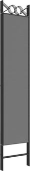 vidaXL - Kamerscherm - met - 4 - panelen - 160x200 - cm - stof - antracietkleurig
