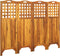 vidaXL - Kamerscherm - met - 4 - panelen - 161x2x120 - cm - massief - acaciahout